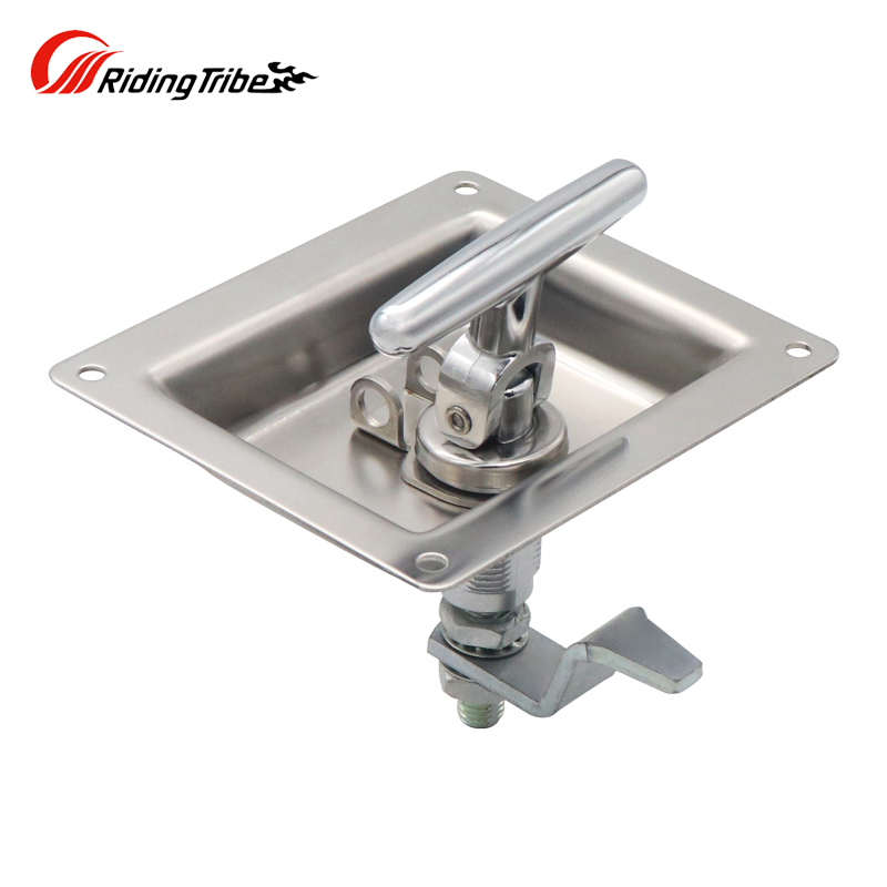 Riding Tribe hộp công cụ Latch gấp t xử lý chốt thép không gỉ Ổ Khóa Công Cụ cho Trailer cửa xe tải RV giường toolboxes