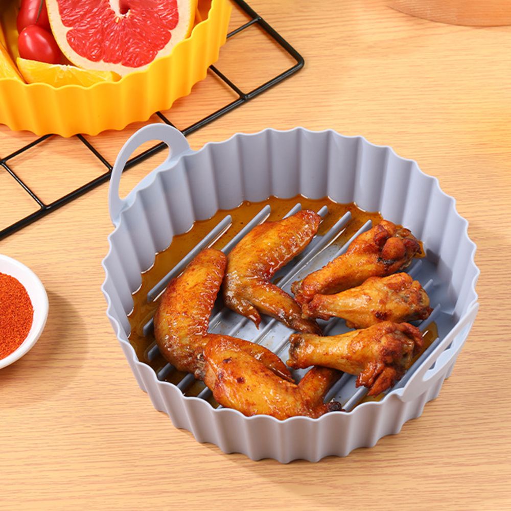 Nhận ra phụ kiện Nồi chiên không đĩa Pizza nấu ăn mềm áp đảo 26lm6 giỏ nướng cho nồi chiên ít dầu Tay cầm silicon chống nóng thay thế lót