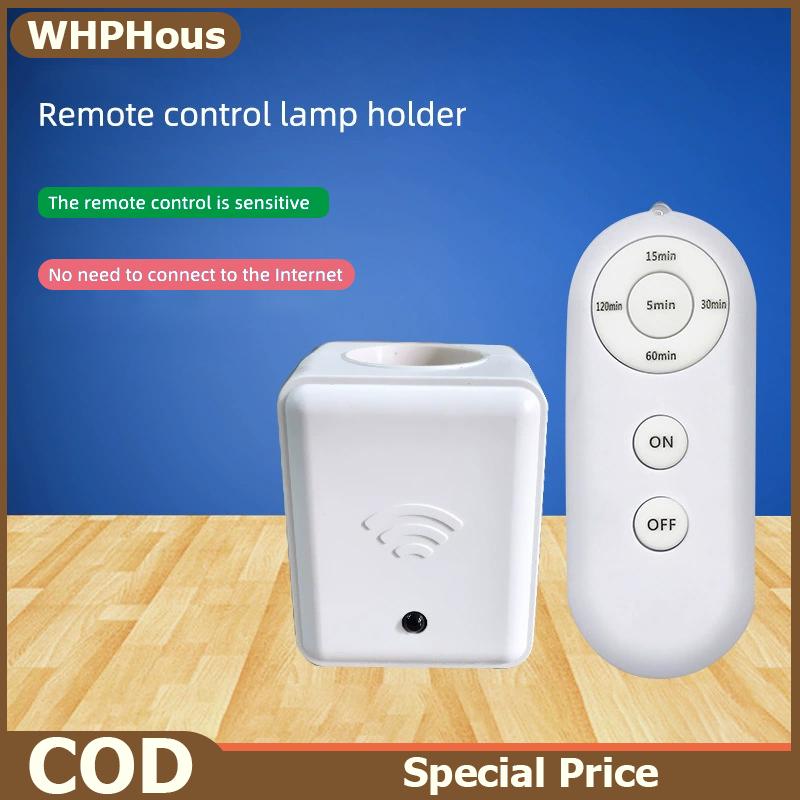 WHPHous รีโมทคอนโทรล E27 EU UK 1ชิ้นสวิตช์อัจฉริยะ, รีโมทคอนโทรลไร้สายฐานโคมไฟอัจฉริยะ ราคา 84 บาท*ส่งฟรี
