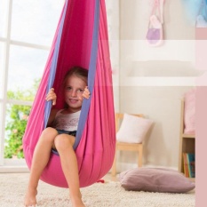 100% Cotton Kids Pod Swing Baby Seat Hammock Children Swing Indoor Chair Garden Terrace Outdoor /Indoor Leisure Nest Early Child Care Center Garden Swings & Hammocks - intl