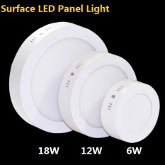 12w Surface Mounted LED Panel Light Round LED Downlight Ceiling Lamp Kitchen Ligting Lamp (Warm White) - intl