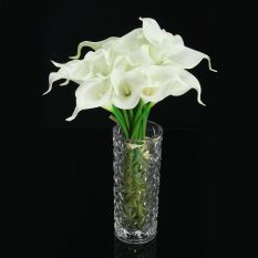 20 Heads Wedding Flower Latex Real Touch Silk Calla Lily Flower Wedding Decor - intl