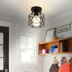 220V Square Decorative Light Black Decoration Retro Series Ceiling Light - intl Singapore