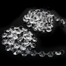 33FT Crystal Clear Acrylic Bead Garland Chandelier Hanging wedding supplies