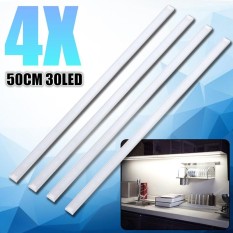 4x 50CM Kitchen Under Cabinet Counter Lighting LED Showcase Strip Light Fixture Warm White - intl
