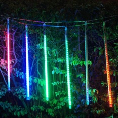 50cm 8 Tubes LED Falling Rain Meteor Shower Light Fairy Lights Christmas Decor (Colorful) - intl Singapore