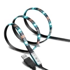 90cm SMD5050 Waterproof Cuttable USB Powered Multi Color RGB LED Light Strip HDTV TV Bias Accent Lighting Backlighting LED Light - intl