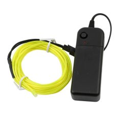 Ai Home 3M Neon LED Light Glow EL Wire String Strip Rope Tube Party Decoration (Fluorescent Green) - intl Singapore