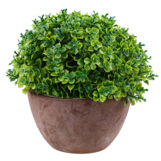BolehDeals Artificial Lucky Grass Plant Leaves Home Flower Garden Potting Bonsai Green - intl
