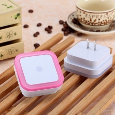 Creative Plug Socket Automatic Energy Saving Light Sensor Control LED Wall Night Lamp 4 Light Colors Optional - intl Singapore