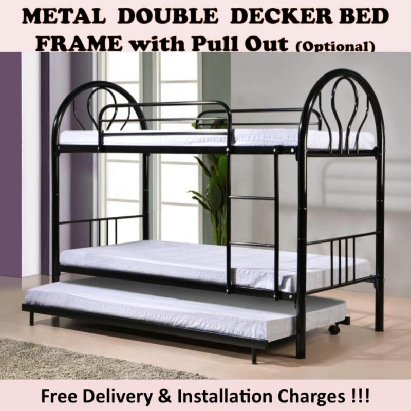 EMBUN Double Decker Bed with Pull Out + 2 Plywoods