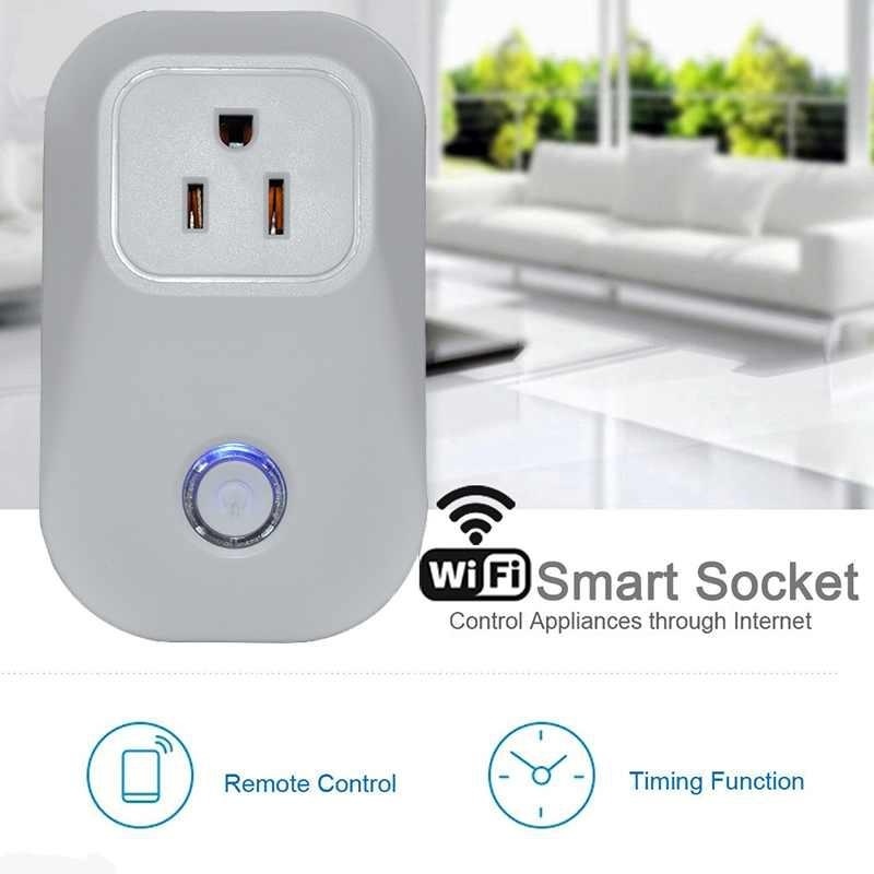 EU Power Plug Remote Wireless Switch Socket Works with mobilephone APP - intl