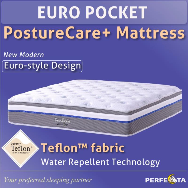 King size * Euro Pocket Posture Care Plus Mattress * Individual Pocketed Spring * Free Gifts