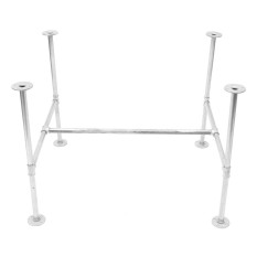GALVANISED METAL PIPE TABLE BASE INDUSTRIAL DINING KITCHEN GARDEN TABLE DIY BAR(180cm) - intl