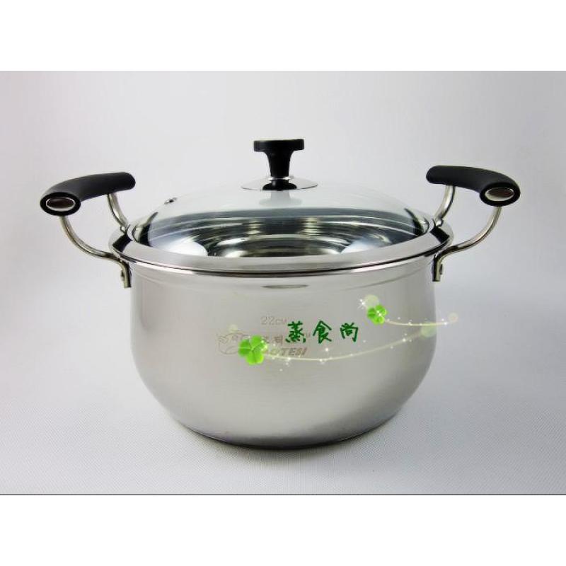 Product LAOTESI Kitchenware Stainless Steel Double Bottom Angle American up Style Double-handle Pot Stew Pot Electromagnetic Furnace to Adapt Singapore