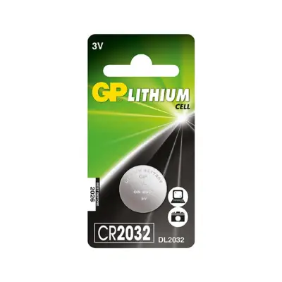 GP Lithium Cell CR2032 3V (DL2032 CR 2032) Button Battery