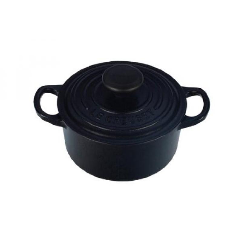 GPL/ Le Creuset Signature Enameled Cast-Iron 1-Quart Oval French Oven, Matte Black/ship from USA - intl Singapore
