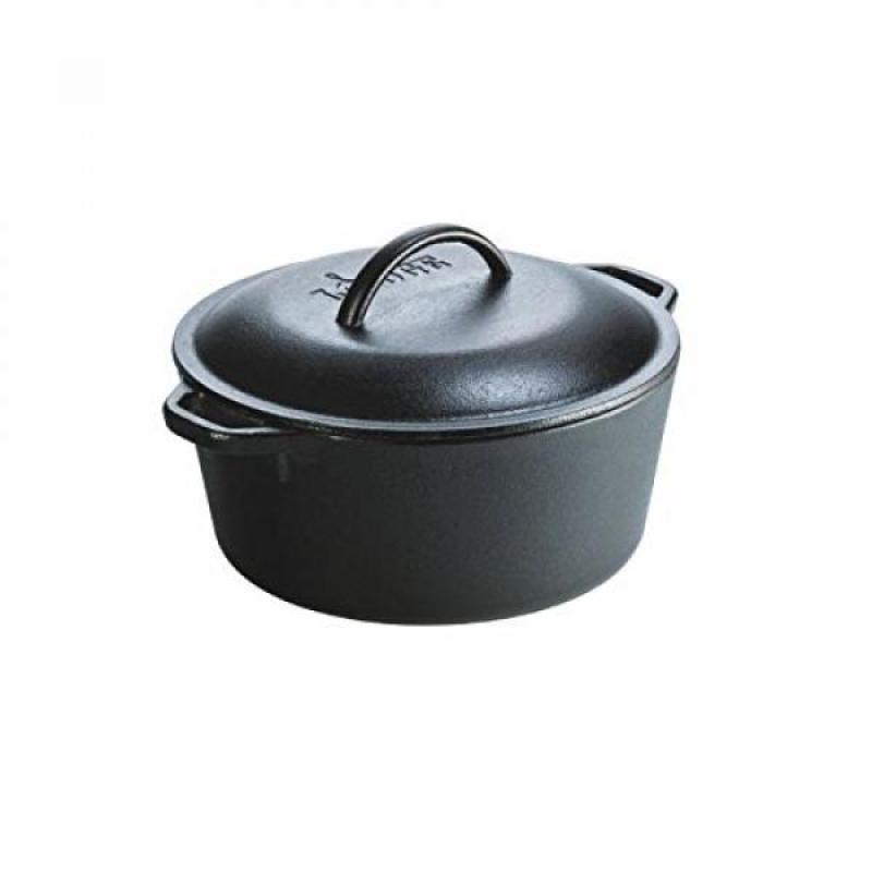 GPL/ Lodge L8DOL3 Pre-Seasoned Cast-Iron Dutch Oven with Dual Handles, 5-Quart/ship from USA - intl Singapore