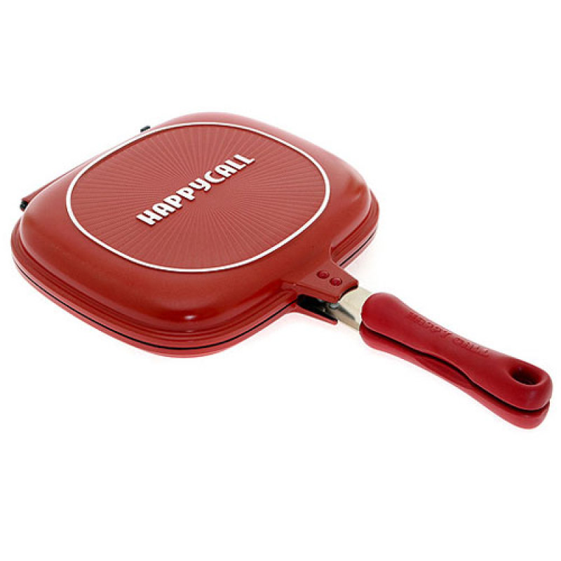 [Happy call] happycall JUMBO-RED Duplex pan 30cm  / oven effect / double sided pan / Non-stick / Made in korea / kitchen cook / Cook ware / Kitchen & dining Singapore