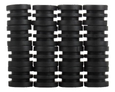jiaxiang Anticollision 5/8 Inch Foosball Rods Rubber Bumpers For Foosball Table (Black) - intl