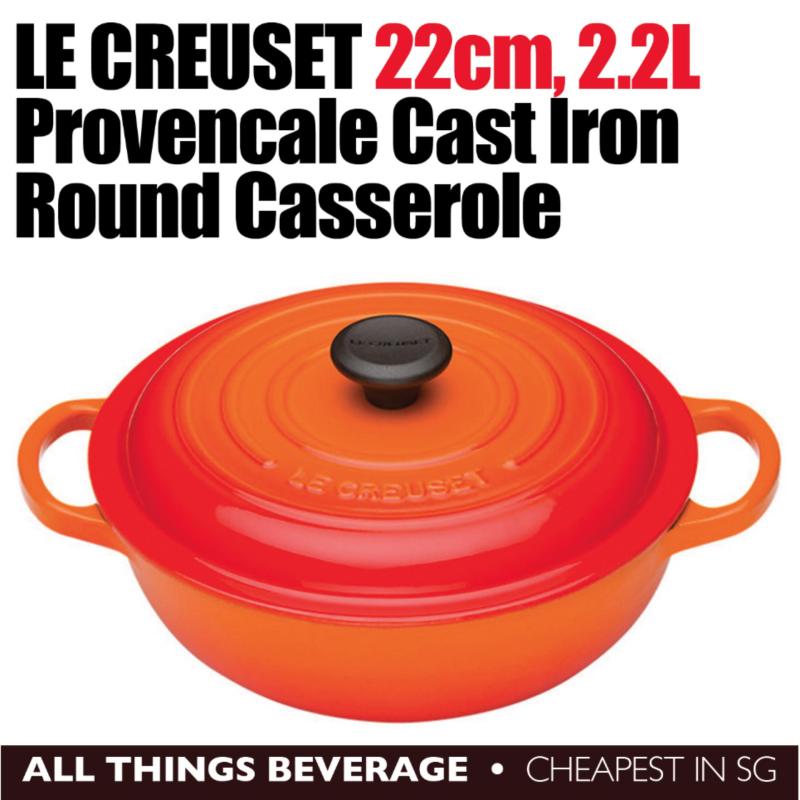 Le Creuset Provencale Volcanic Cast Iron Round Casserole Cocotte (Cheapest in SG) Singapore