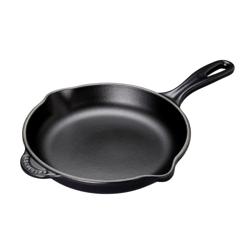 Le Creuset Cast Iron Skillet 23cm, Classic (Matt Black) - Online Exclusive Singapore