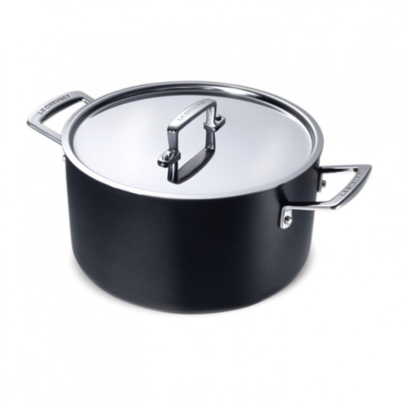 Le Creuset Stainless Steel Bi-Ply Casserole with Lid 24 x 13.5cm (Non-Stick exterior) - Online Exclusive Singapore