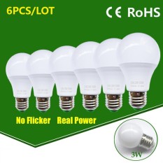 LED Bulb Lamp E27 15W High Brightness Light Bulb - Warm White / 6PCS - intl