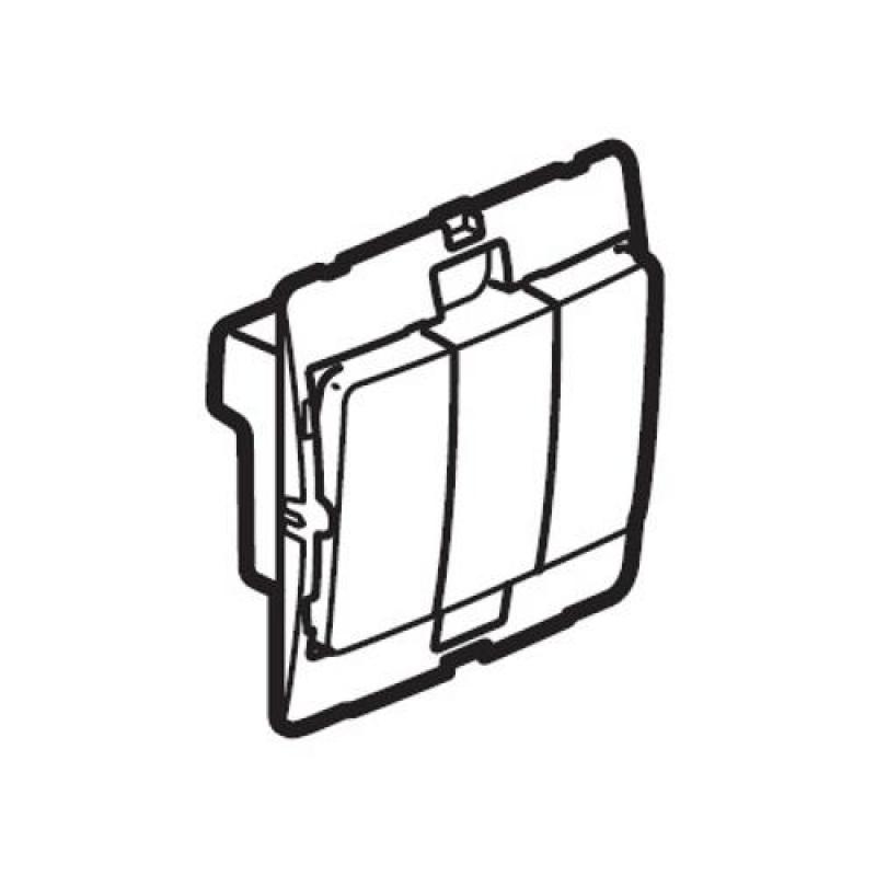 Legrand Mallia 3 Gang 1 way 10A Frame:Silver (Silver)