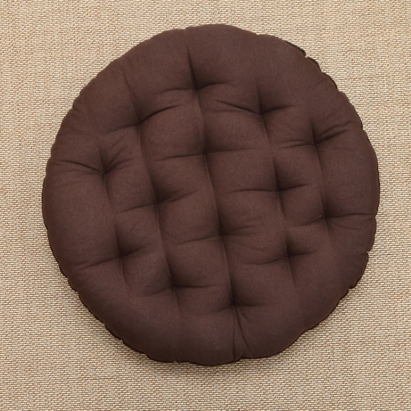 Round Cotton Linen Tatami Cushion Sofa Chair Cushion Lazy Floor Seat Cushion Summer Futon Bay Window Back Cushion Thick