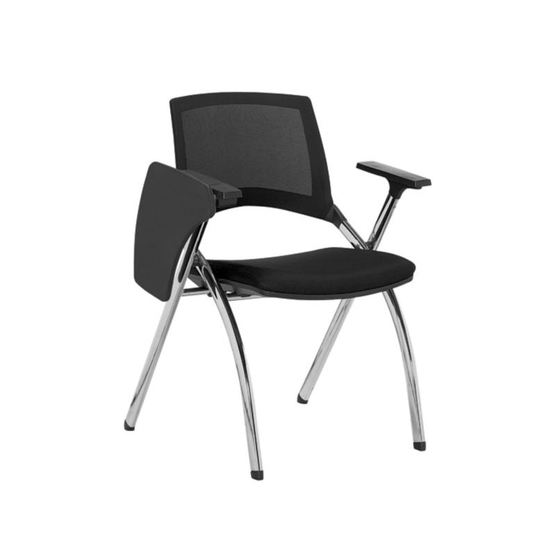 Foldable Training Chair Student Mesh Folding Chair with Tablet Model Sapphire II Baycus Singapore