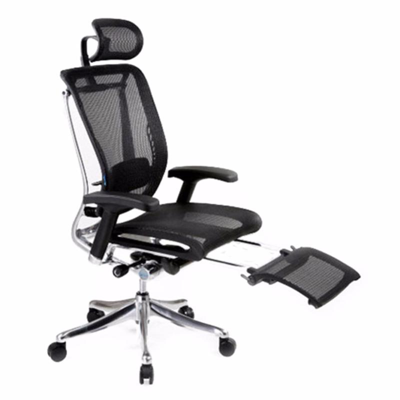 Spring Luxury Office Chair With Legrest (Black) Singapore