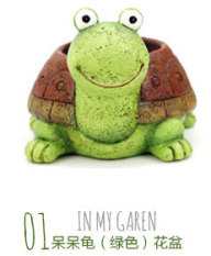 Zakka Dai Turtle Small Animals Succulent Flowerpot Creative Home Decoration Succulent jing pen Resin Decorations Gift