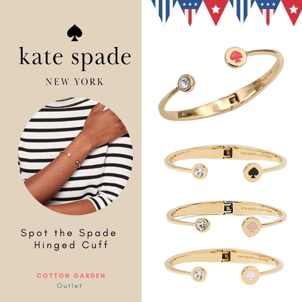 Authentic 💯 Spot the Spade ♠️ Open Hinged Cuff Bangle ราคา 1,450 บาท*ส่งฟรี