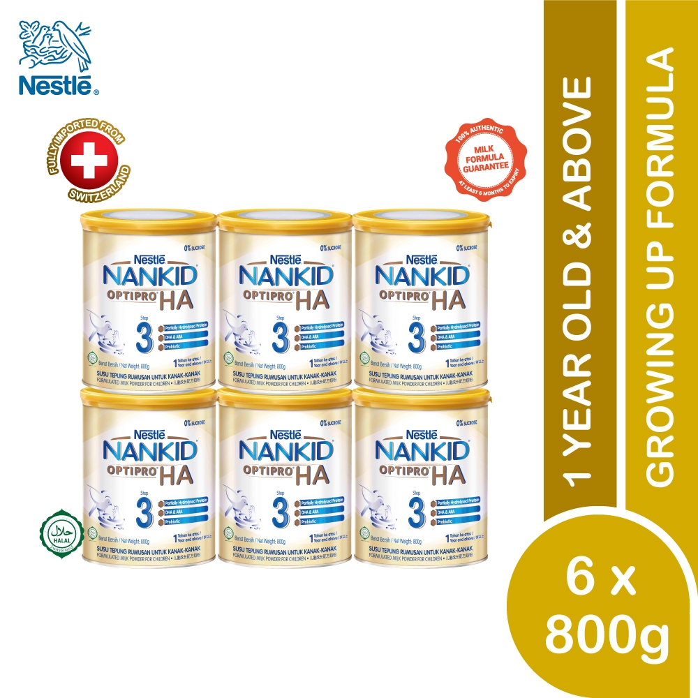 【hot sale】Nestle Nankid Optipro HA Stage 3 Hypoallergenic (800g x 6)
