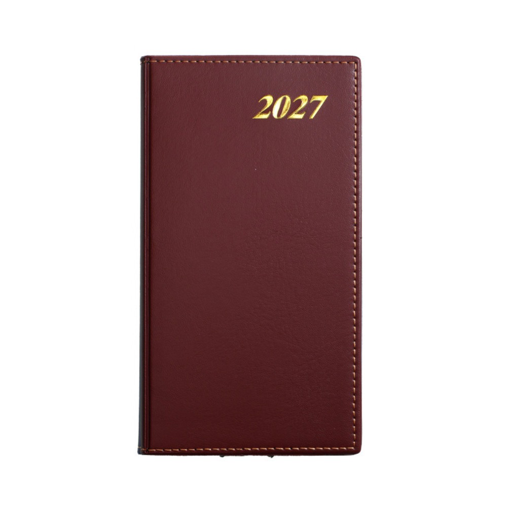 WYMANI English 2027 Schedule Planner Notepad Wear-resistant A6 Agenda Planning Notebook Calendar Notebook Thick Paper Office Work Planner School Office Supplies