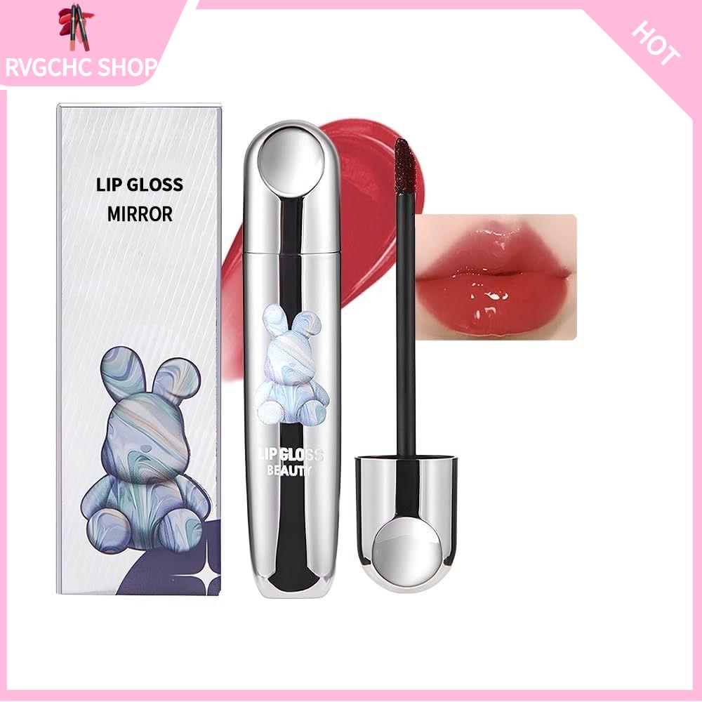 RVGCHC SHOP Gỗ hồng sắc màu nude Son bóng Dưỡng ẩm Bền bỉ Son dưỡng môi làm đầy Chống thấm nước Màu sắc – Cao cấp Quà tặng cho phụ nữ trang điểm