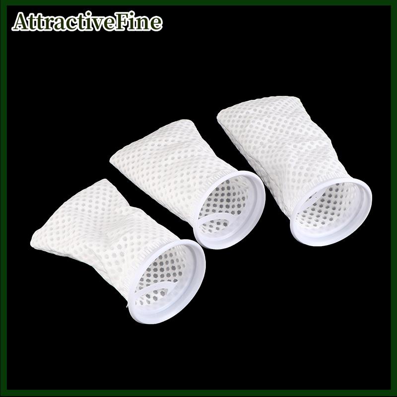 AttractiveFine Chống tràn Aquarium túi lọc tổ ong loại có thể giặt tái sử dụng lưới bọt Thảm vớ túi cho cá biển Hệ thống lọc