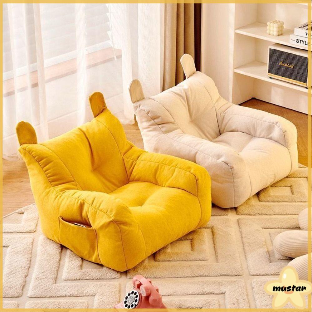 MUSTAR Thoải mái Ghế Sofa Nhỏ với túi lưu trữ Tiện dụng Ghế sofa cotton có thể giặt được Dễ thương cho trẻ em Mềm mại Ghế Sofa Lười Phòng Khách Dành cho bé trai và bé gái