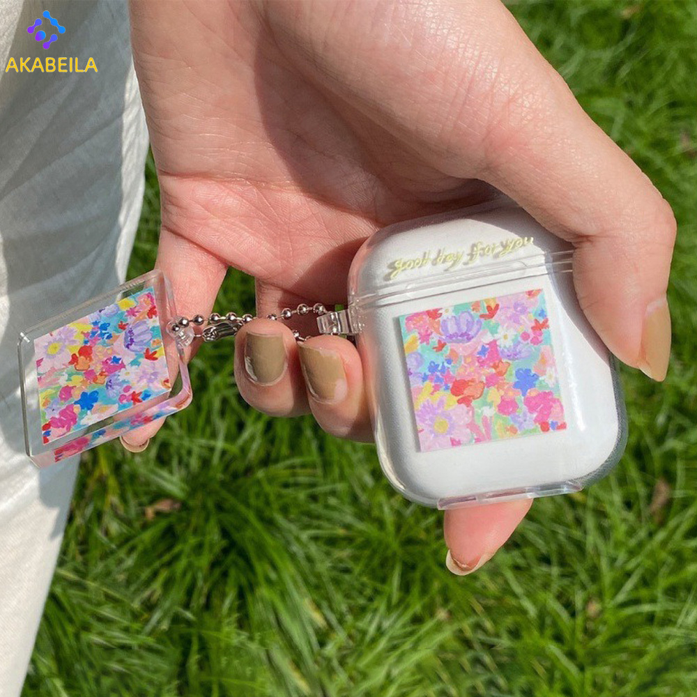 AKABEILA 🔥 Airpods Pro 2 Case 🔥ฝาครอบป้องกันหูฟังลายดอกไม้ขนาดเล็ก หูฟัง + การ์ตูน ป้องกันกรณีหูฟังบลูทูธ หูฟังไร้สาย เคสซิลิโคนนิ่มลายการ์ตูน การ์ตูน ลายเยอะมาก เคสหูฟังลายการ์ตูน+สายห้อยแบบเดียวกัน ราคา 23 บาท*ส่งฟรี