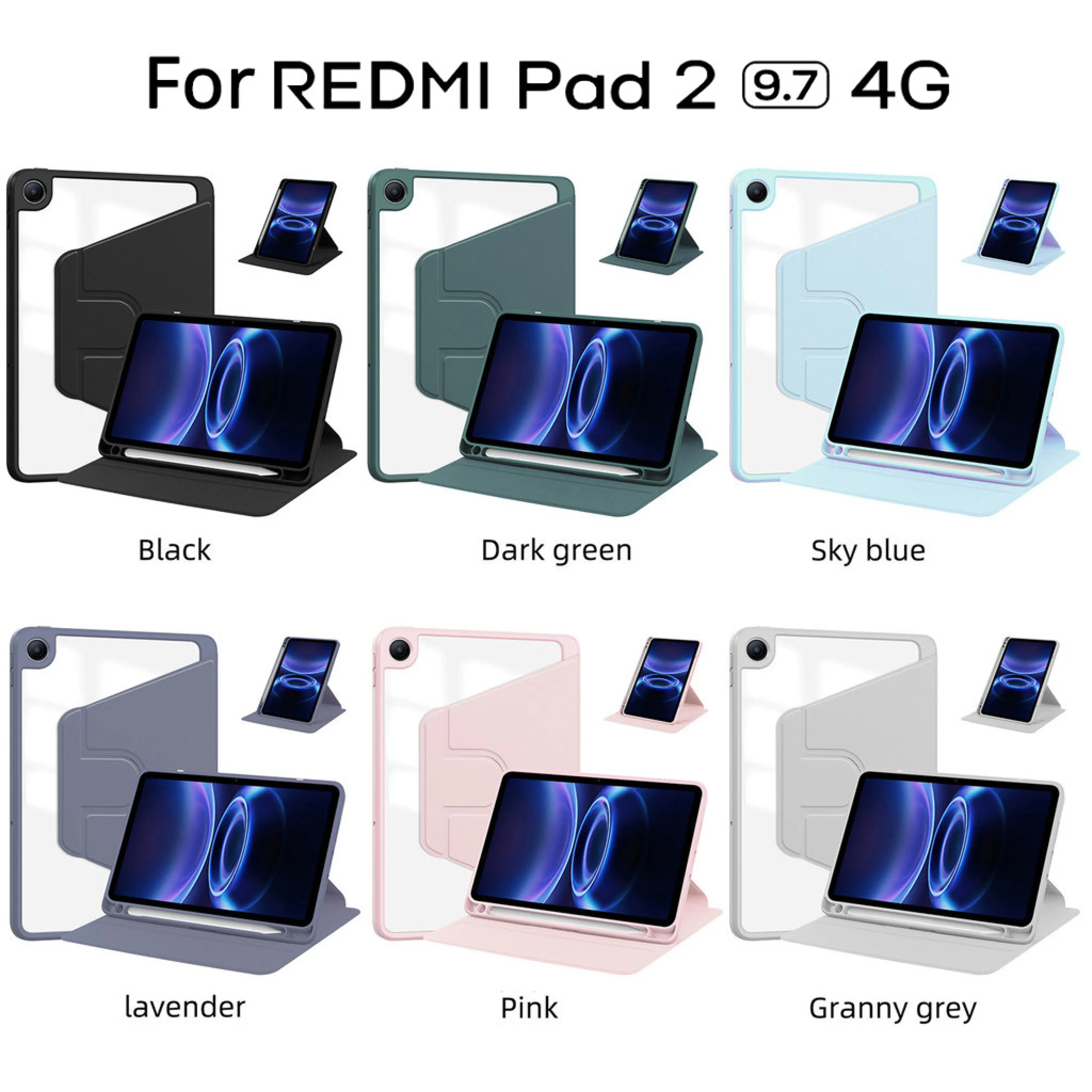 Case for Redmi Pad 2 for Xiaomi Redmi Pad 2 9.7 2026 4g Wifi Redmi Pad2 Pro 12.1 / Pad Se 8.7 / Se 11 Immediate Delivery 031