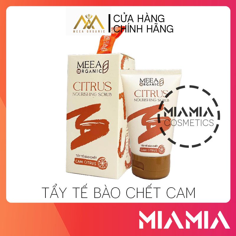 Tẩy tế bào chết cam citrus meea organic chính hãng - tẩy da chết dành cho face