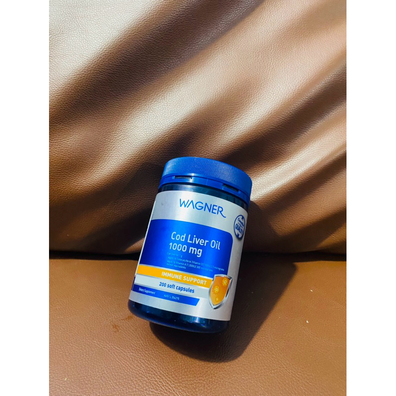 Viên uống hỗ trợ hệ miễn dịch và sức khoẻ tinh thần COD LIVER OIL 1000MG 200 viên hãng Wagner - Dầu gan cá Tuyết - Dầu gan cá tuyết cu.ng cấp ngu.ồn Vitamin A và Vitamin D tự nhiên, cả hai đều hỗ trợ sức khỏe hệ thống miễn dịch và hỗ trợ ch.ức nă.ng hệ th