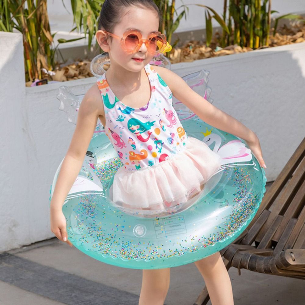 UANGX Three-dimensional Fashion Sequin Kids Activity Supplies Swan Beach