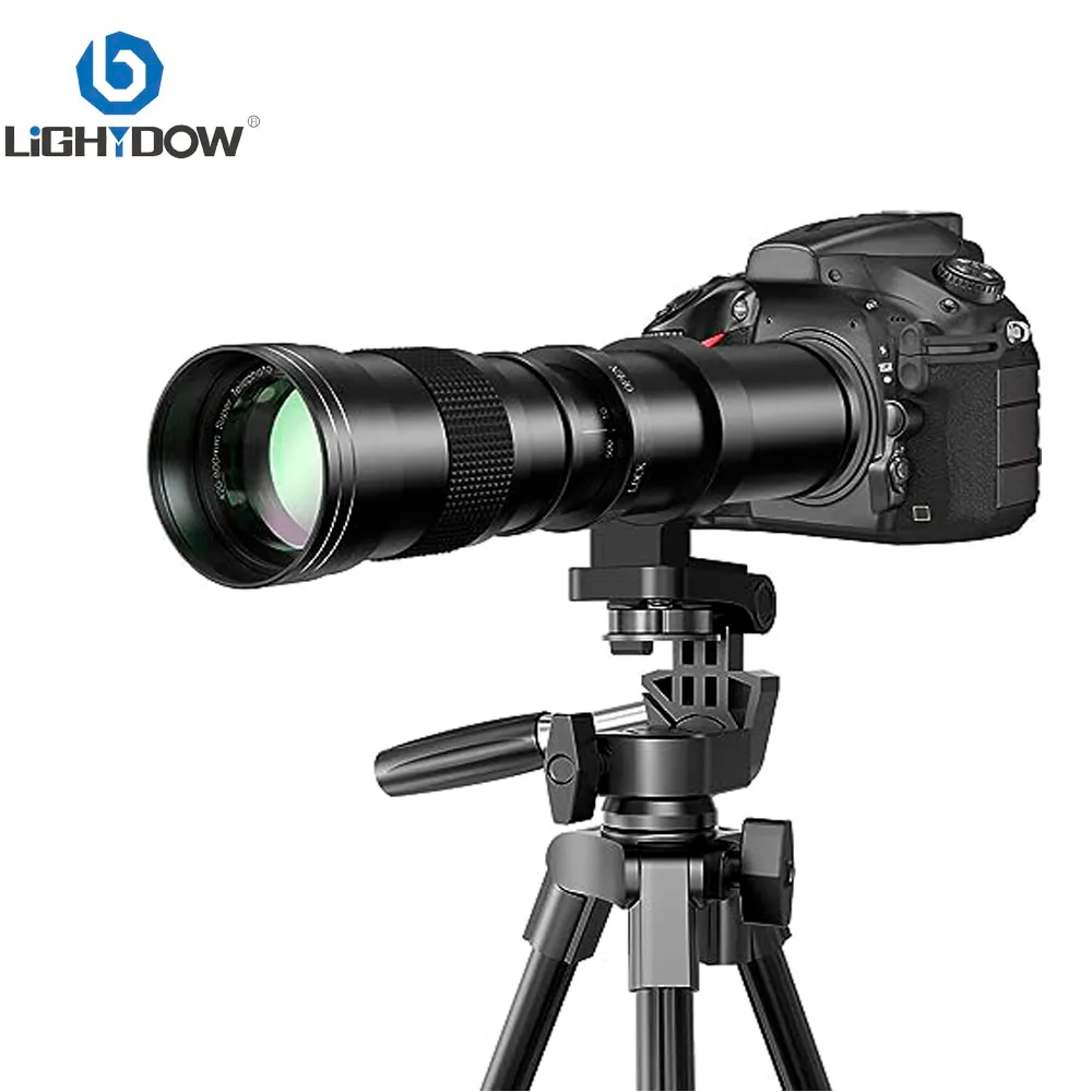 Andoer Camera MF Super Telephoto Zoom Lens For Canon EF-mount EOS