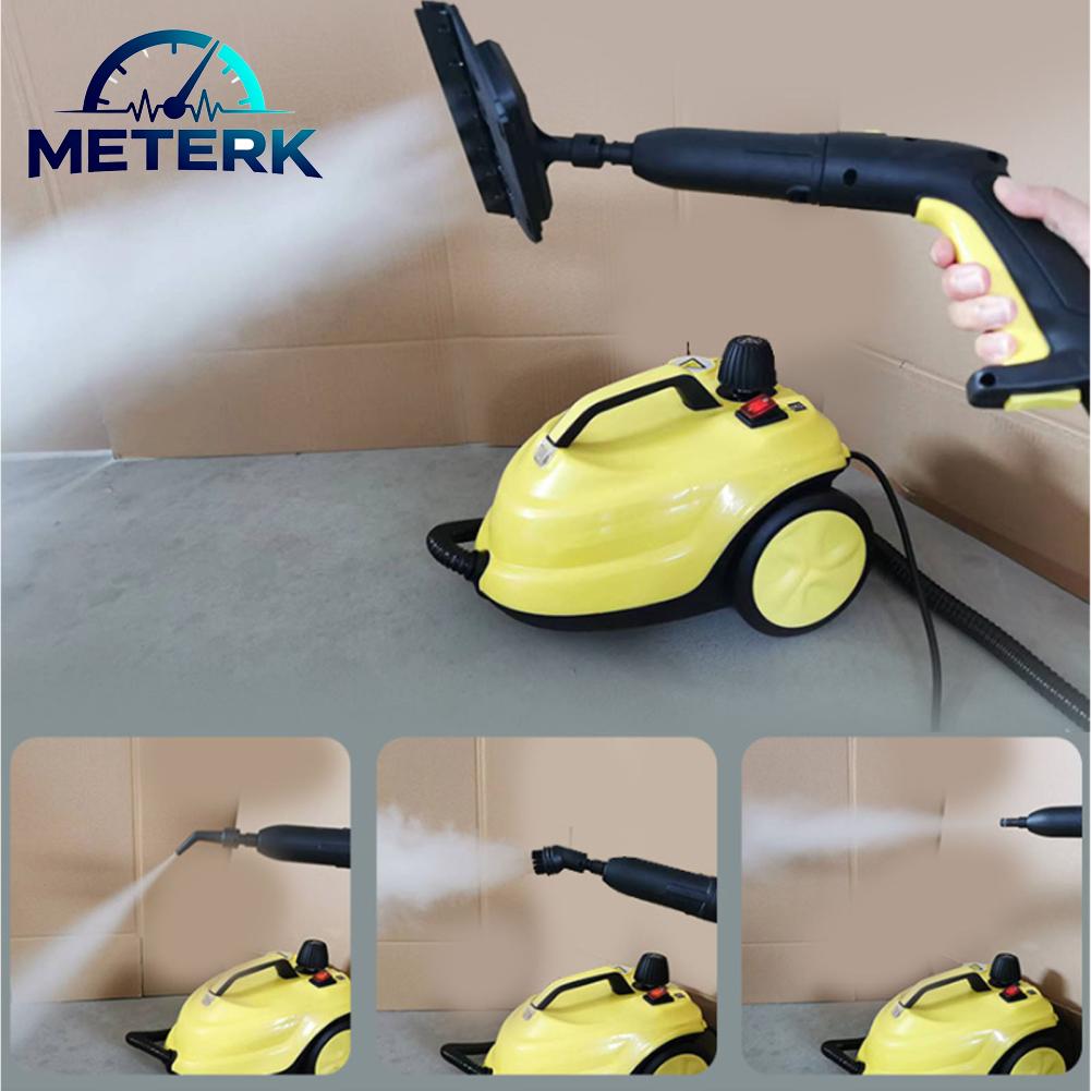 Meterk ไอน้ำทำความสะอาดชุดเครื่องแปรงชุดมัลติฟังก์ชั่นสูงสุด 5bar 72.5psi 2000W ไอน้ำแรงดันสูงสำหรับห้องครัวห้องน้ำ ราคา 7,320 บาท*ส่งฟรี
