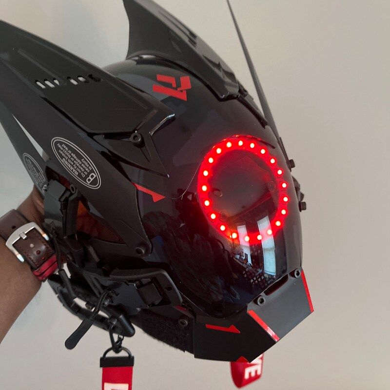 Cf Phụ Nữ Mặt nạ Mặt nạ Nhân Vật Ăn Mặc Tối Đầy Đủ Cyberpunk Mặt Nạ Xu Hướng Cosplay Robot Metaverse
