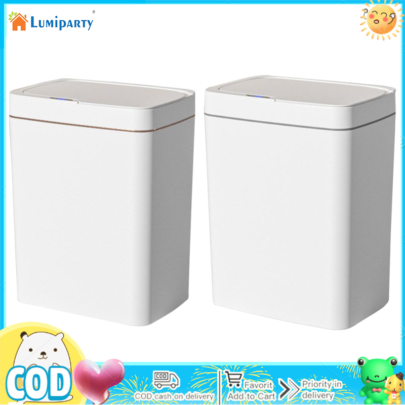 Small Smart Trash Can With Lid, 4.8 Gallon Touchless Automatic Garbage Can For Kitchen Bathroom, Waterproof Motion Sensor Trash Bin For Living Room ราคา 441 บาท*ส่งฟรี