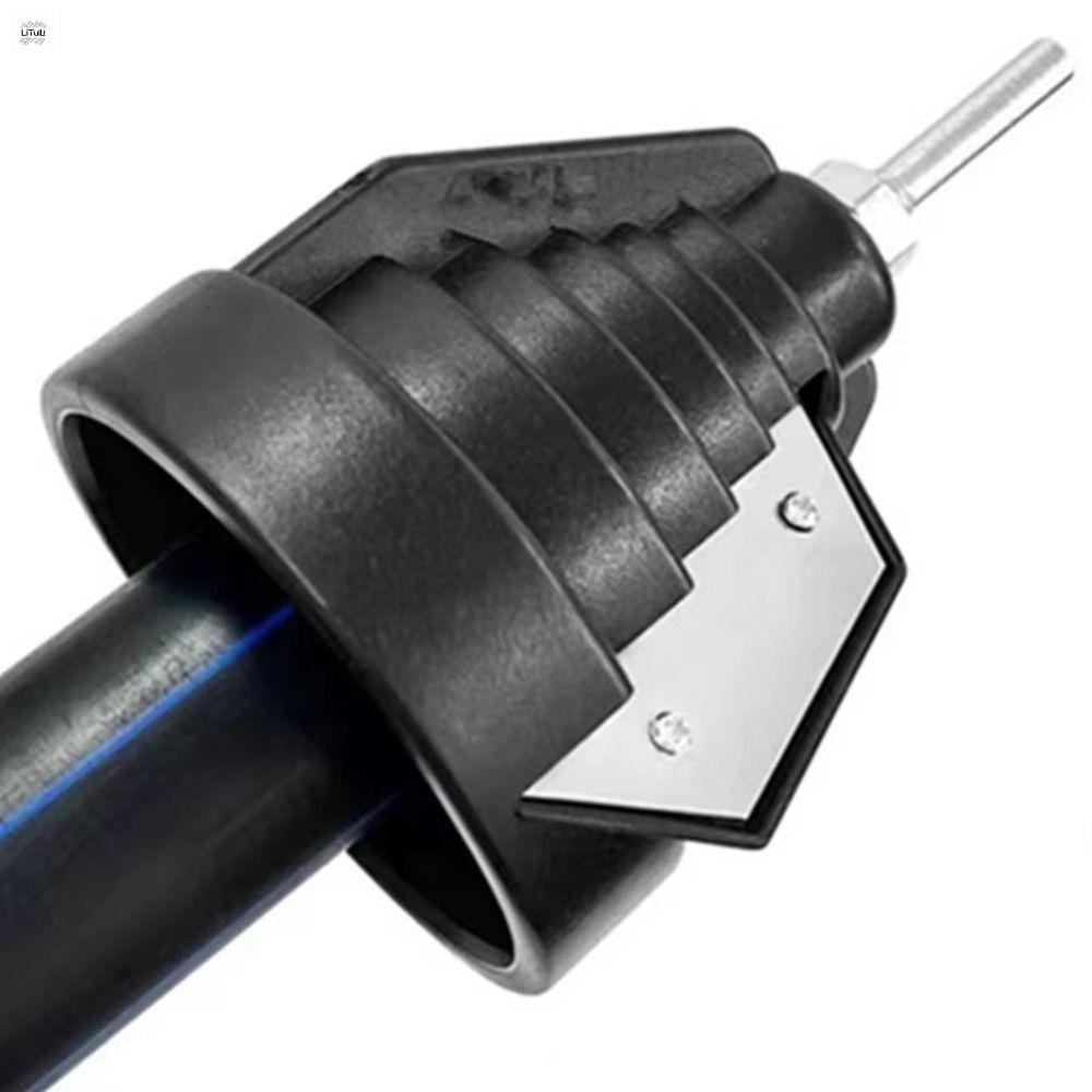 LITUILI Máy cắt ống nhanh Dụng cụ gỡ lỗi PVC Thiết bị vát cạnh Hoàn thiện Dụng cụ vát cạnh PVC 20-63mm Thiết bị góc phẳng Hiệu quả Dụng cụ gỡ lỗi hình nón Dành cho ống nhựa