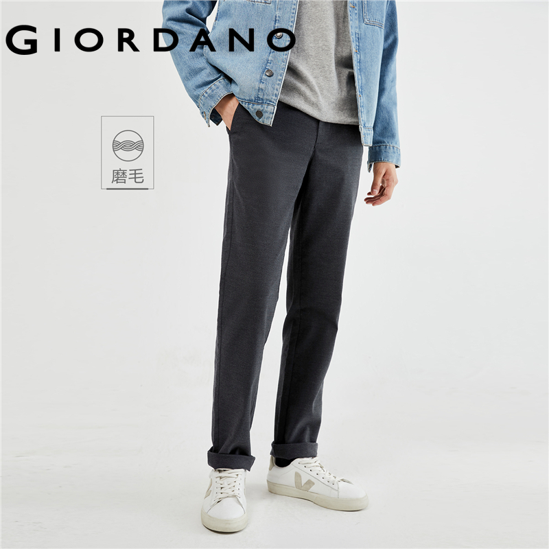 GIORDANO Men Pants Mid Rise Regular Basic Pants Multi-Pocket Solid Color Smooth Simple Business Fashion Casual Pants 01113074 ราคา 780 บาท*ส่งฟรี